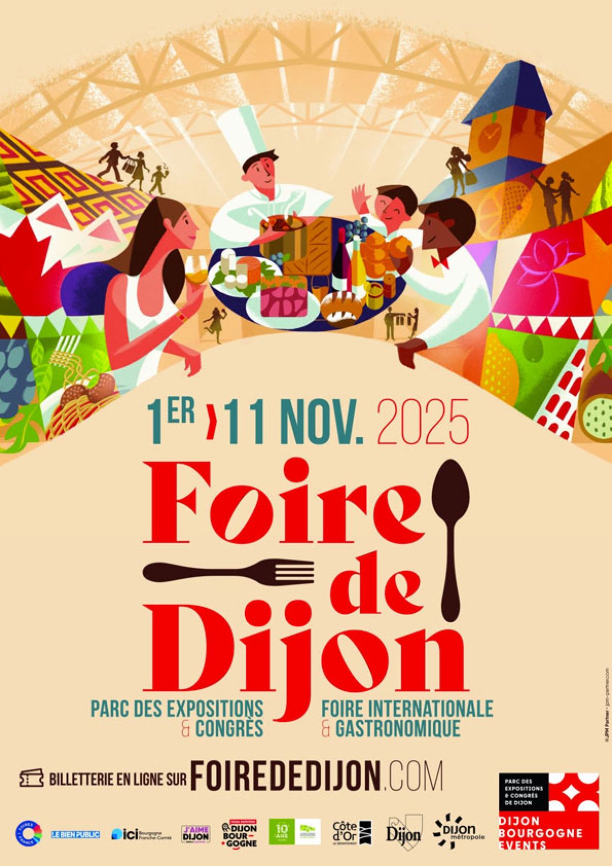 Affiche Foire de Dijon 2025